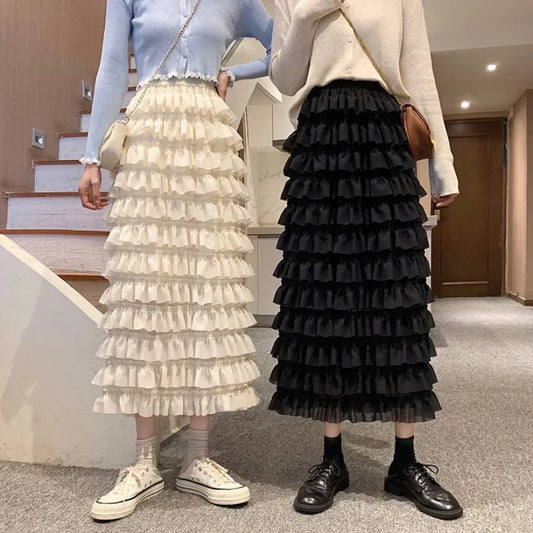 2021 spring summer autumn new women gothic fashion casual sexy Skirt woman female OL Cake skirts AA108